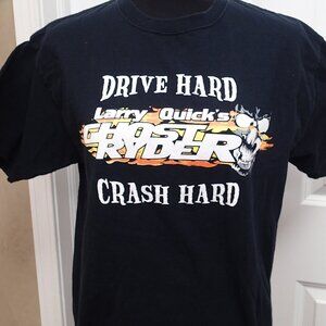 Larry Quicks Drive Hard Crash Hard Kids Tshirt Size Youth XL